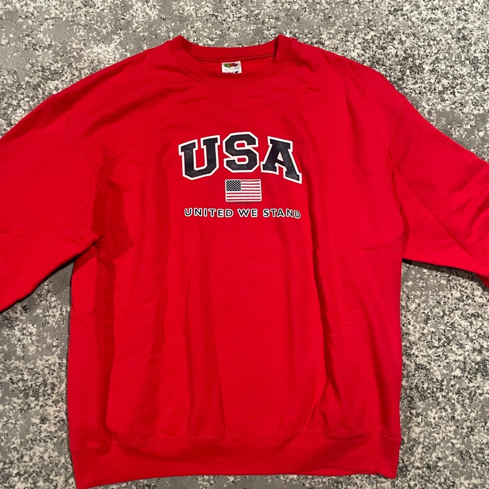 Red USA crewneck